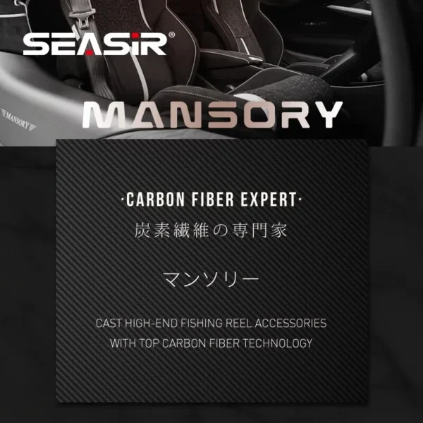 Seasir Mansory Baitcasting Fishing Reel 146g Ultralight Carbon 11+1 7.3:1 HS Ratio Hybrid Ceramic Bearing Double Spools Seawater - Image 5