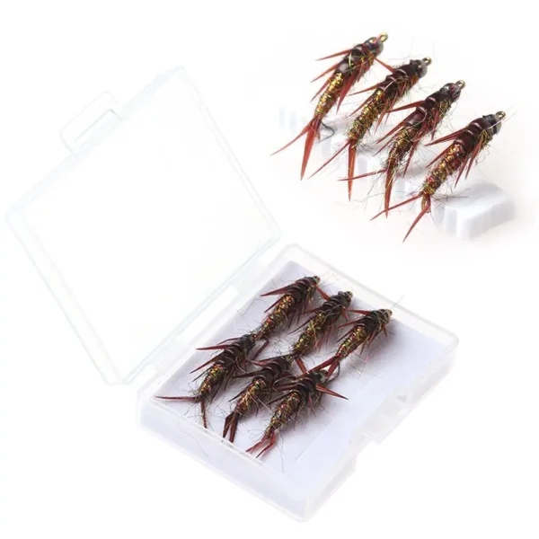 6pcs Wet Nymph Fly Trout Fishing Lures Baits Fast-sinking   Artifical Wet Nymph Flies for Trout Fishing Lures Baits Accessories - Image 4