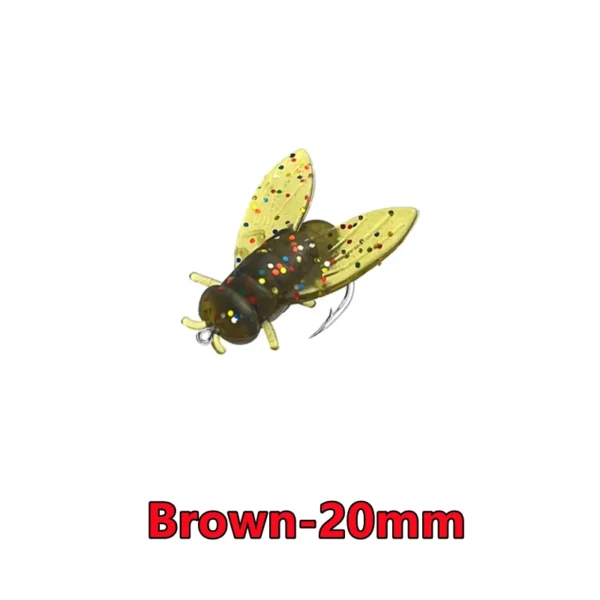 New 50-10PCS Mini Bionic Fly Fishing Bait Fly Hook Soft Bait Add Fish Attractant Fishing Gear For Salmon Trout 10/16/20mm 2025 - Image 7