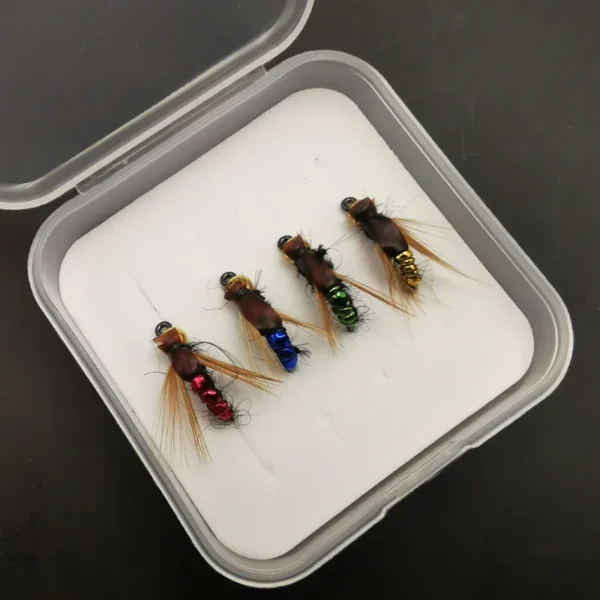 Fly Fishing Kit - Artificial Bait Nymphs & Bugs (Trout Lures) Pack of 4/8/32pcs - Image 5