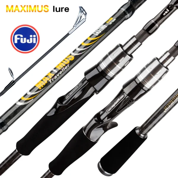 MAXIMUS Lure Fishing Rod 1.8m 2.1m 2.4m 2.7m 3.0m 30T Carbon Spinning Baitcasting FUJI Guide Travel Casting 3-35g L/M/MH BIUTIFU - Image 7