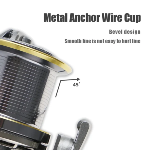 Huidiao Stainless Steel Bearing Spinning Fishing Reel 8000 9000 10000 12000 14000 25KG Powerful Reel Saltwater Fresh Water Drag - Image 2