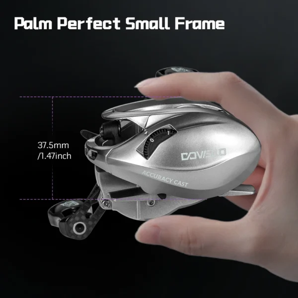 SOLOKING ACURA HICC50 Pro Baitcasting Reel 10+1BB Ultralight BFS Reel for Bass Trout 7.1/8.1 Gear Ratio 4KG Drag Fishing Reel - Image 6