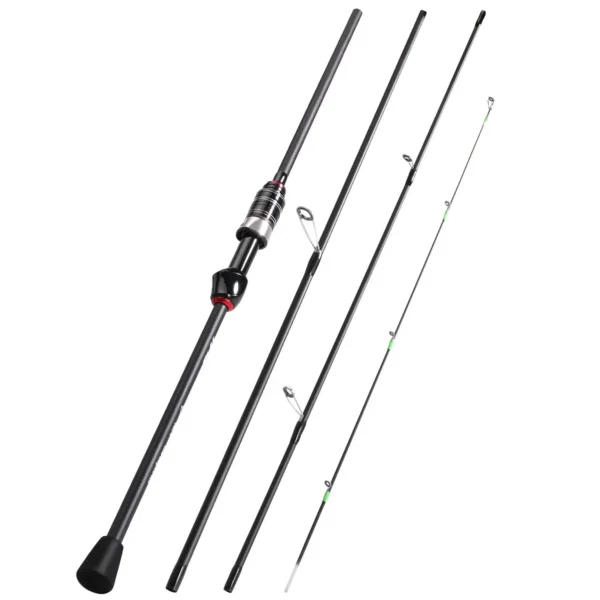Sougayilang Casting Spinning Fishing Rod 2.1m UltraLight Carbon Fiber Rod Pole 4 Section with EVA Handle 0.8-5g Lure Weight - Image 7