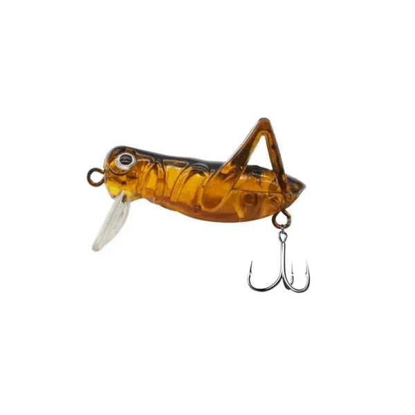 5Pcs Grasshopper Fishing Lure Hard Plastic Artificial Insect Baits Locust Cricket Crankbaits Treble Hook Flying Fishing Lure Set - Image 6