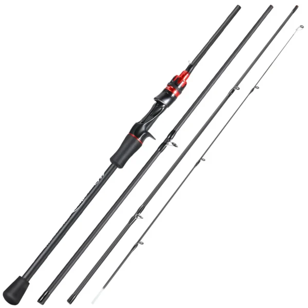 Sougayilang Casting Spinning Fishing Rod 2.1m UltraLight Carbon Fiber Rod Pole 4 Section with EVA Handle 0.8-5g Lure Weight - Image 10