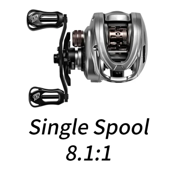 SOLOKING ACURA HICC50 Pro Baitcasting Reel 10+1BB Ultralight BFS Reel for Bass Trout 7.1/8.1 Gear Ratio 4KG Drag Fishing Reel - Image 9