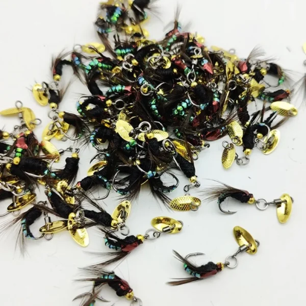 1/5PCS Bionic Fly Fishing Bait hook Trout Jigs Fly Fishing Flies Insects Lures Fly Fishing Lures Spinner Swim Baits Fishing Hook - Image 4