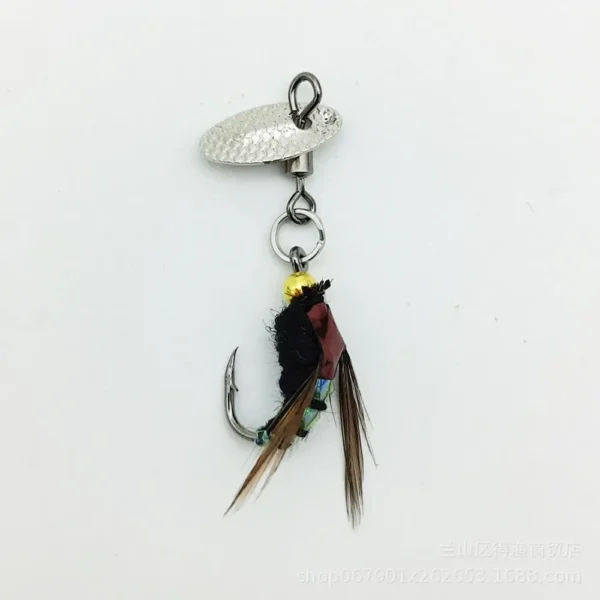 1/5PCS Bionic Fly Fishing Bait hook Trout Jigs Fly Fishing Flies Insects Lures Fly Fishing Lures Spinner Swim Baits Fishing Hook - Image 7