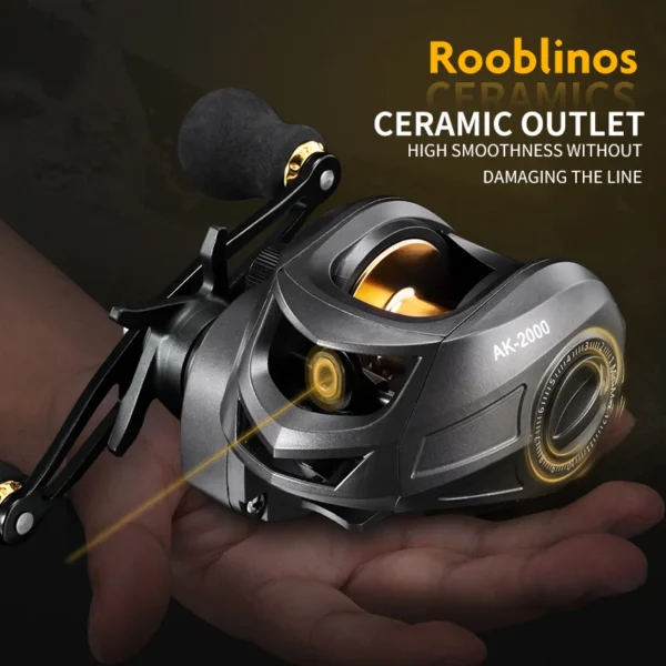 AK Baitcasting Reel Baitcasting Reel Betriel 9.5KG Max Drag Gear Ratio Fishing Reel Baitcaster Reels - Image 4