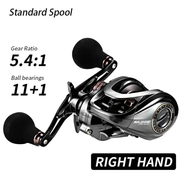AK Baitcasting Reel Baitcasting Reel Betriel 9.5KG Max Drag Gear Ratio Fishing Reel Baitcaster Reels - Image 8