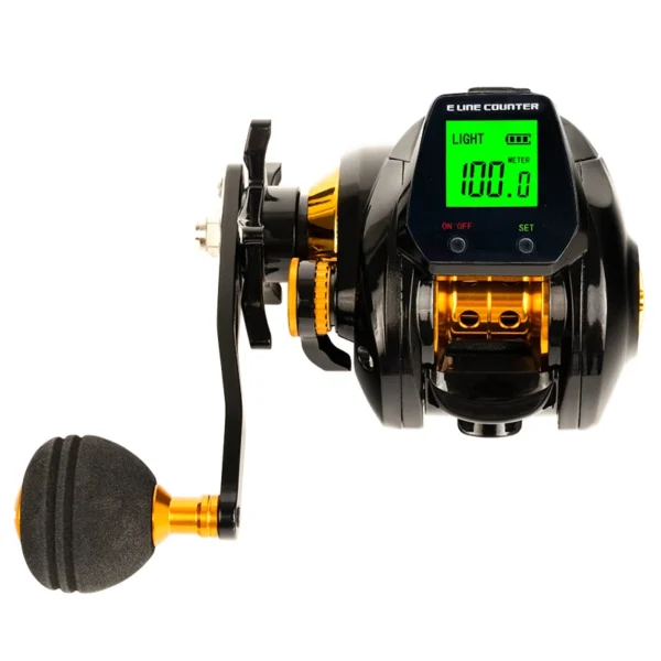 10kg high capacity saltwater fishing wheel large LED screen 7.2:1 high speed gear ratio combined alarm electronic counting reel - Image 8