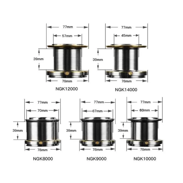 Huidiao Stainless Steel Bearing Spinning Fishing Reel 8000 9000 10000 12000 14000 25KG Powerful Reel Saltwater Fresh Water Drag - Image 5