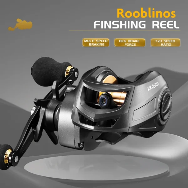 AK Baitcasting Reel Baitcasting Reel Betriel 9.5KG Max Drag Gear Ratio Fishing Reel Baitcaster Reels - Image 3