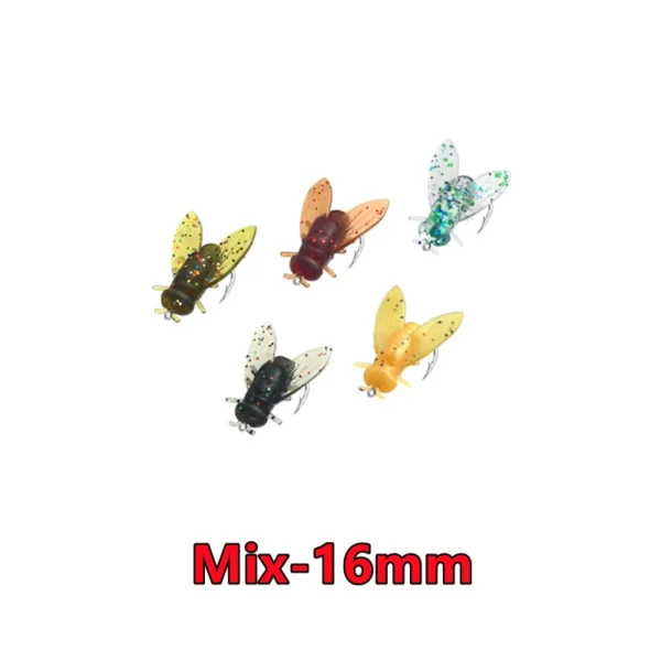 New 50-10PCS Mini Bionic Fly Fishing Bait Fly Hook Soft Bait Add Fish Attractant Fishing Gear For Salmon Trout 10/16/20mm 2025 - Image 20
