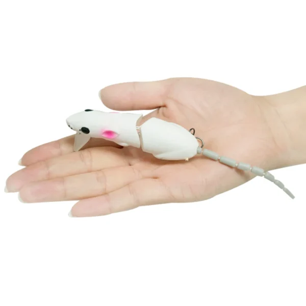 Topwater Bionic Rat bait 15.5g 85mm Jointed Mouse Lure 2 Sections Artificial Bait Rat Lure Wobbler Fishing Pesca Pike Lures - Image 4