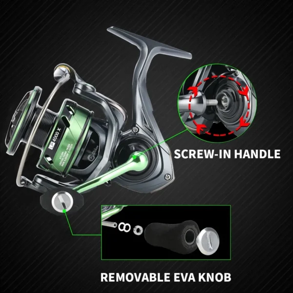 SeaKnight Brand WR III X Series Spinning Reel Durable Gear 5.2:1 MAX Drag 28lb Light Weight Spinning Fishing Reel Wheel - Image 5