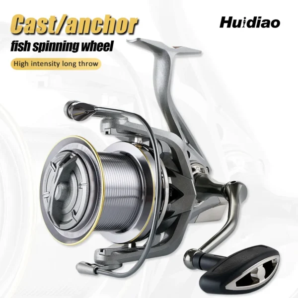 Huidiao Stainless Steel Bearing Spinning Fishing Reel 8000 9000 10000 12000 14000 25KG Powerful Reel Saltwater Fresh Water Drag - Image 6