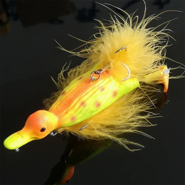 3D 29G DUCK Topwater Fishing Lure Floating Artificial Bait Plopping and Splashing Feet Hard Fishing Tackle Geer - Image 2