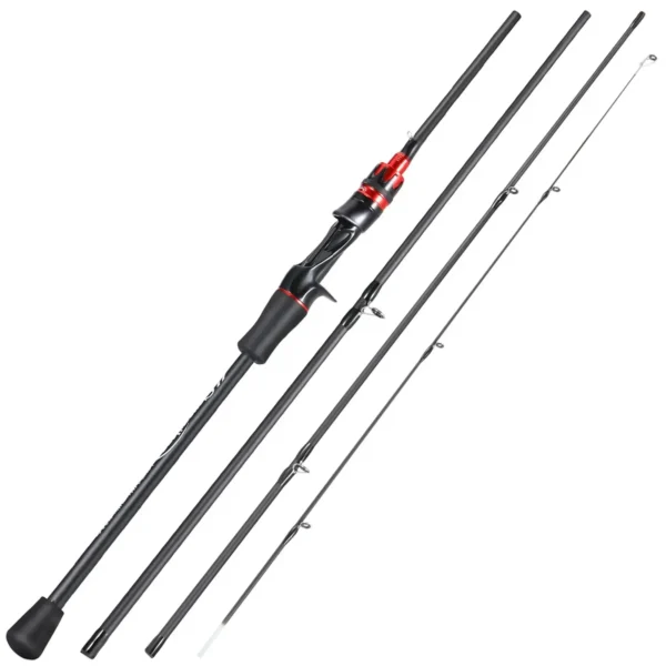 Sougayilang Casting Spinning Fishing Rod 2.1m UltraLight Carbon Fiber Rod Pole 4 Section with EVA Handle 0.8-5g Lure Weight - Image 8