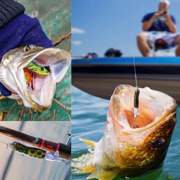 Popper Propeller Topwater Fishing Lures Artificial Bait Hard Crankbait Wobbler Rotating Tail Fishing Tackle - Image 5