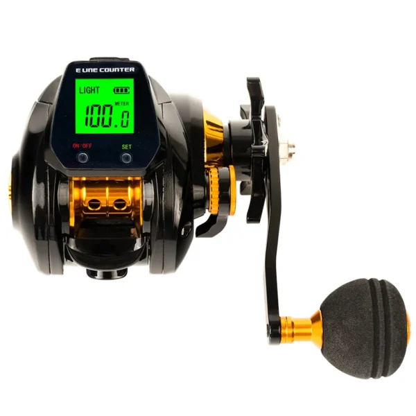 10kg high capacity saltwater fishing wheel large LED screen 7.2:1 high speed gear ratio combined alarm electronic counting reel - Image 4