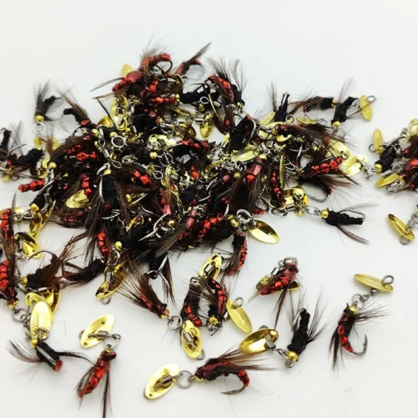 1/5PCS Bionic Fly Fishing Bait hook Trout Jigs Fly Fishing Flies Insects Lures Fly Fishing Lures Spinner Swim Baits Fishing Hook - Image 5