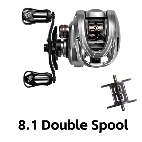 SOLOKING ACURA HICC50 Pro Baitcasting Reel 10+1BB Ultralight BFS Reel for Bass Trout 7.1/8.1 Gear Ratio 4KG Drag Fishing Reel - Image 10