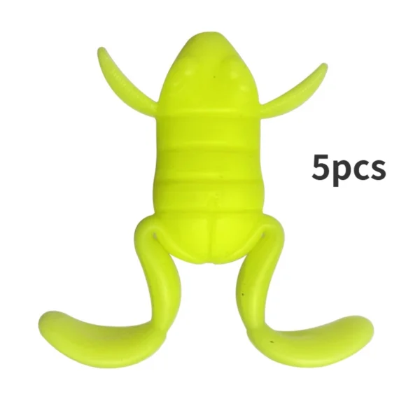5pcs Lure Bait 5g/piece Water Surface Kick Frog Fake Bait High Simulation TPE Frog Soft Bait Black Fish And Bass Favorite - Image 8
