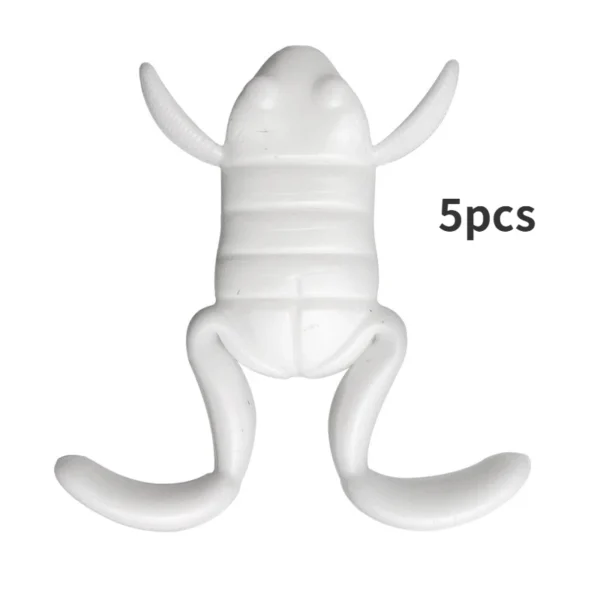 5pcs Lure Bait 5g/piece Water Surface Kick Frog Fake Bait High Simulation TPE Frog Soft Bait Black Fish And Bass Favorite - Image 12