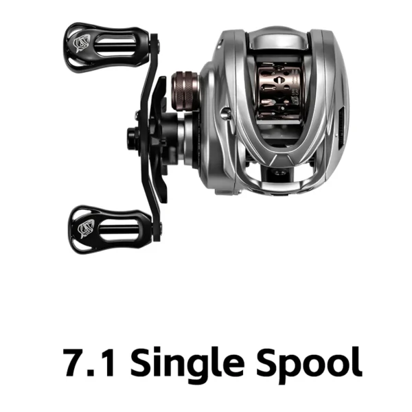 SOLOKING ACURA HICC50 Pro Baitcasting Reel 10+1BB Ultralight BFS Reel for Bass Trout 7.1/8.1 Gear Ratio 4KG Drag Fishing Reel - Image 8