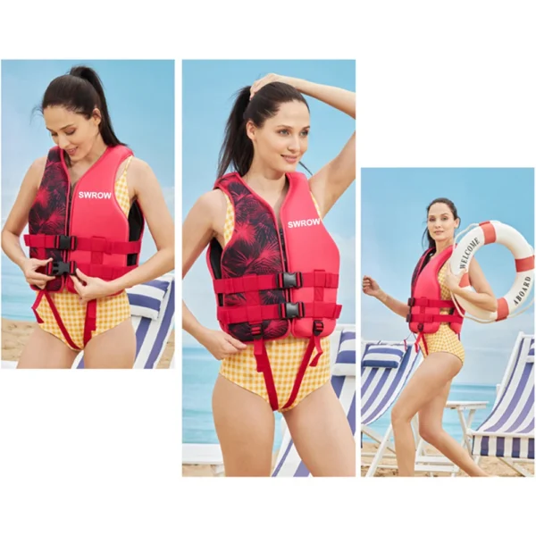 New Life Jacket Neoprene Safety Life Vest Water Sports Fishing Kayaking Boating Swimming Drifting Safety Vest for Adult Children - Image 3