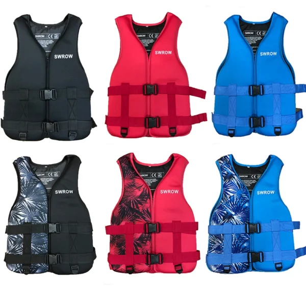 New Life Jacket Neoprene Safety Life Vest Water Sports Fishing Kayaking Boating Swimming Drifting Safety Vest for Adult Children - Image 5