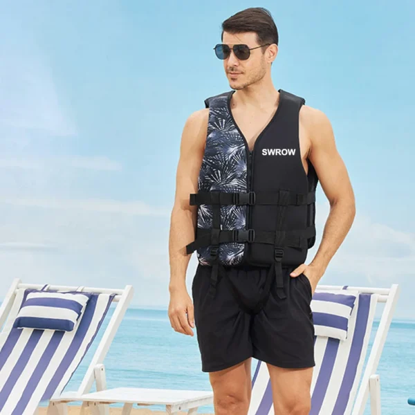 New Life Jacket Neoprene Safety Life Vest Water Sports Fishing Kayaking Boating Swimming Drifting Safety Vest for Adult Children - Image 2