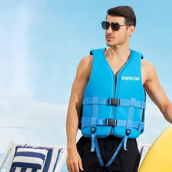 New Life Jacket Neoprene Safety Life Vest Water Sports Fishing Kayaking Boating Swimming Drifting Safety Vest for Adult Children - Image 4