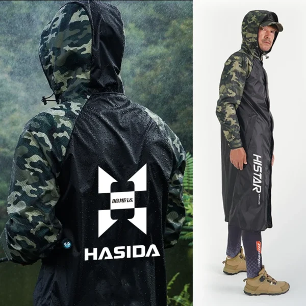 HISTAR Fishing Raincoat Type-Long Waterproof Thin Oxford Cloth Soft TPU Fabric Lightweight Hot Selling Portable Raincoat - Image 7