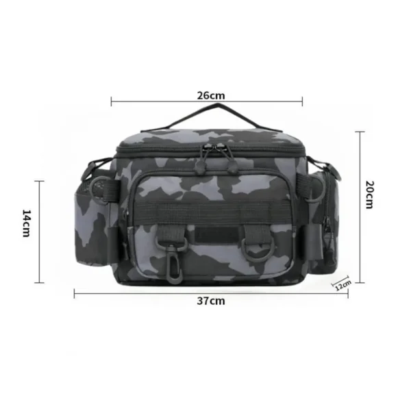 Fishing tackle, shoulder bag, storage bag, portable fishing rod holder, outdoor sports bag, flying fishing - Image 3