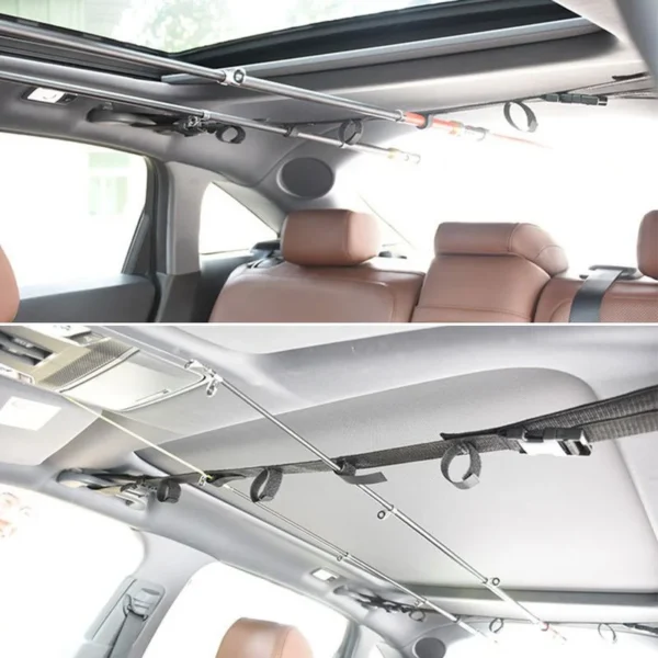Convenient Car Fishing Rod Saver Vehicle Rod Carrier Band Rod Holder Belt Strap 1PC - Image 3